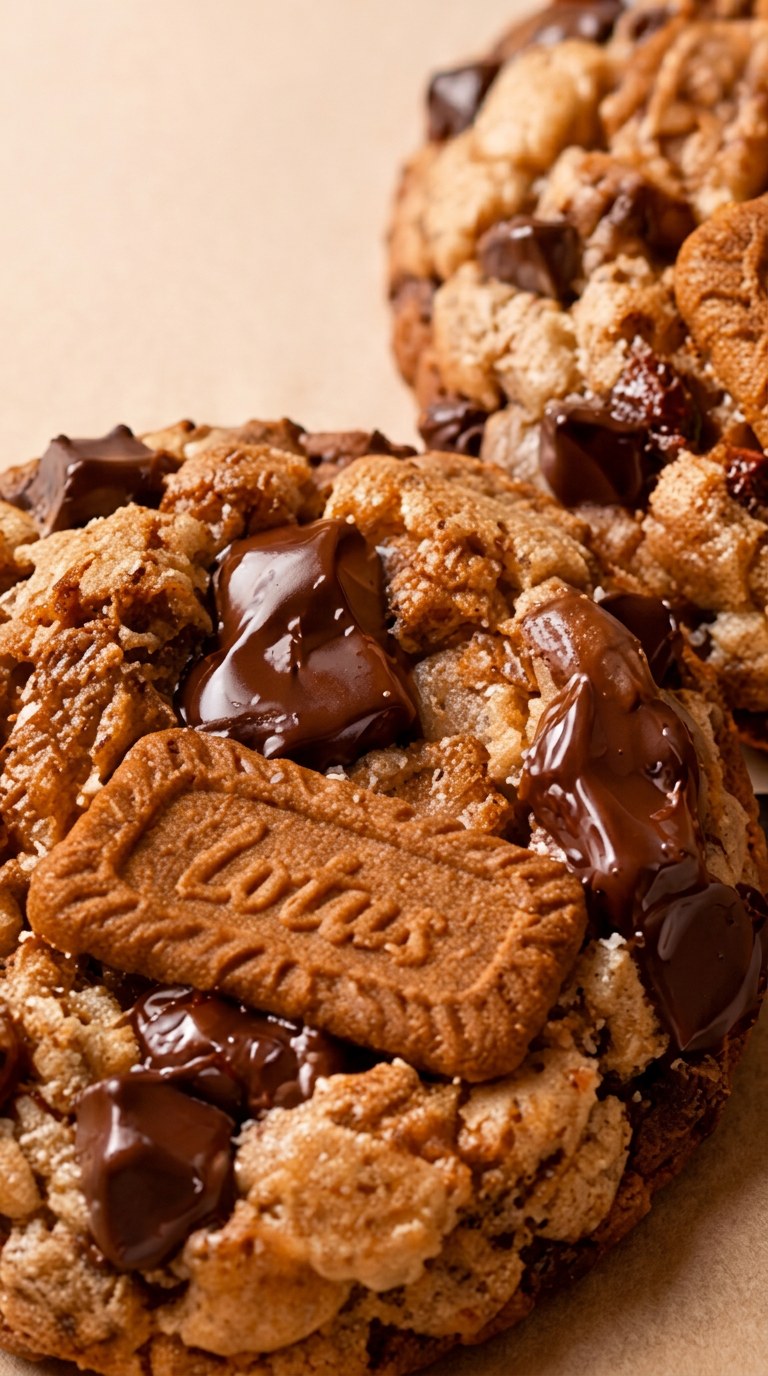 Lotus Biscoff chocolate chunk cookies